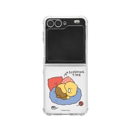 [S2B] KAKAO FRIENDS CHOONSIK Clear TPU+PC Bumper Case Galaxy Z Flip5 – Crystal Clear, Shock-Absorbing, Camera & Button Protection for iPhone & Galaxy - Made in Korea